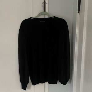 Adrianna Papell Women's Black Crewneck Sweater